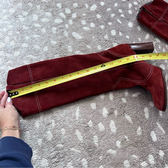 Marc Jacobs 7.5 rust/burnt orange suede slouch boot EUC - Picture 11 of 11